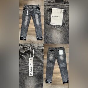 PURPLE Men's Black Skinny Jeans